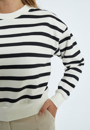 Minus MSEstella Sweat Sweatshirts 100S Black Striped