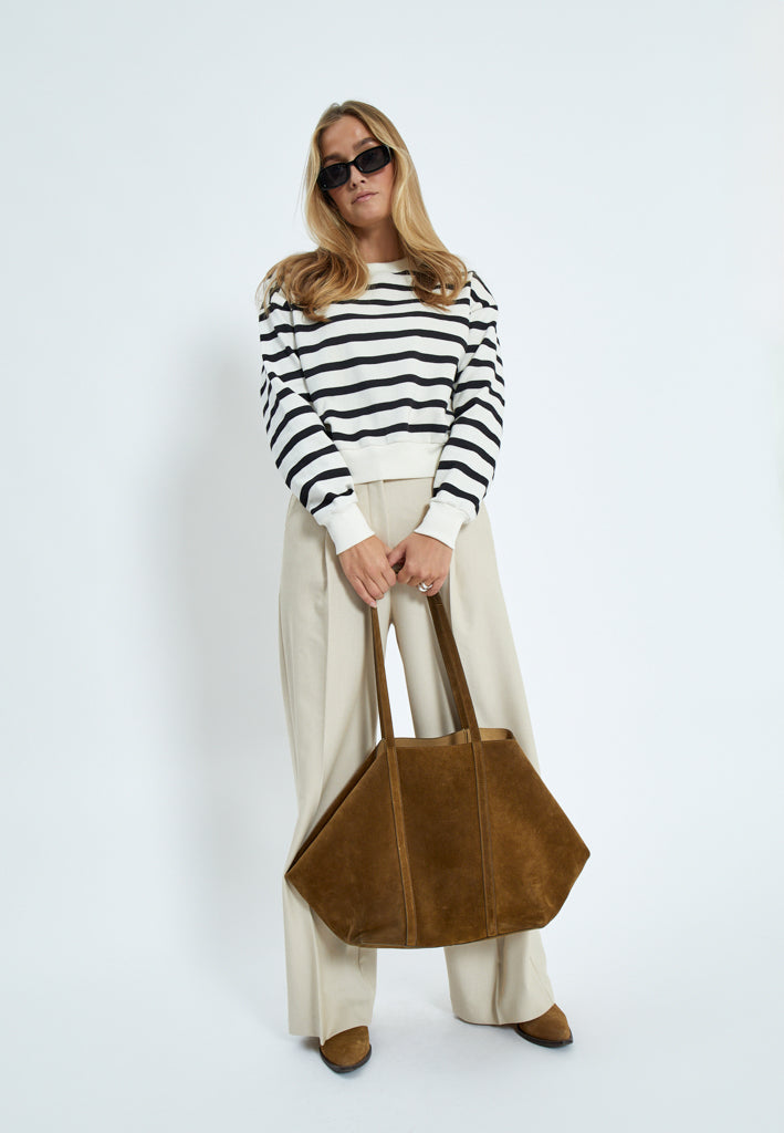 Minus MSEstella Sweat Sweatshirts 100S Black Striped