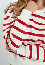 Minus MSEstella Sweat Sweatshirts 4175S Tomato Striped