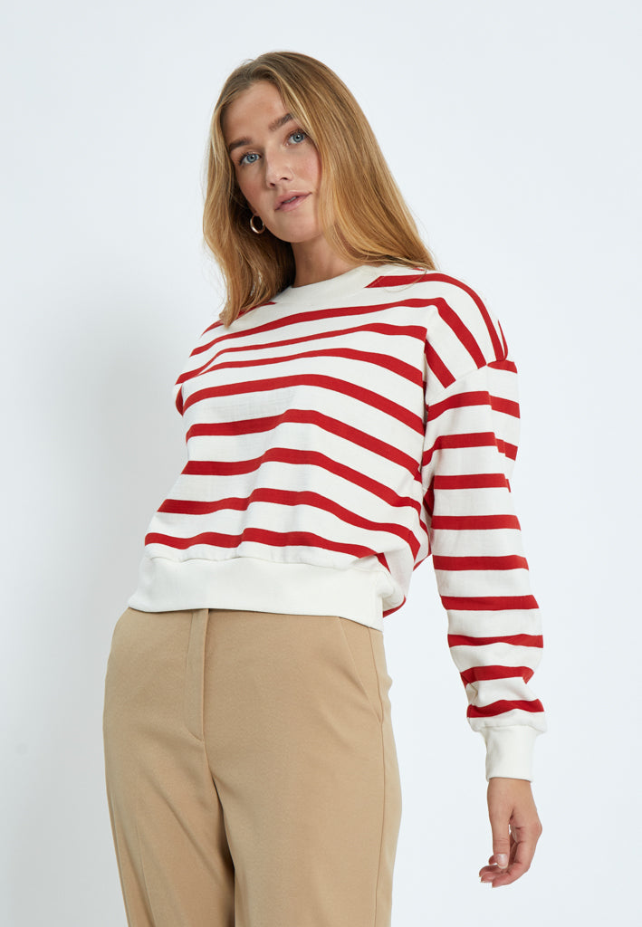 Minus MSEstella Sweat Sweatshirts 4175S Tomato Striped