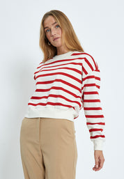 Minus MSEstella Sweat Sweatshirts 4175S Tomato Striped
