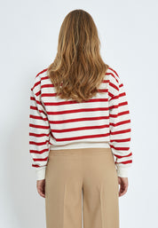 Minus MSEstella Sweat Sweatshirts 4175S Tomato Striped