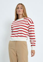 Minus MSEstella Sweat Sweatshirts 4175S Tomato Striped