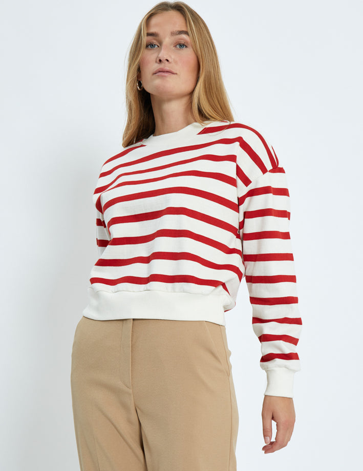 Minus MSEstella Sweat Sweatshirts 4175S Tomato Striped