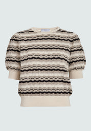 Minus MSEvira Knit T-Shirt Pullover 9015 Sand Gray
