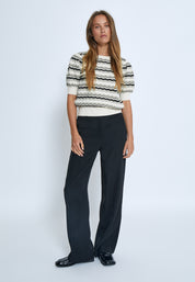 Minus MSEvira Knit T-Shirt Pullover 9015 Sand Gray