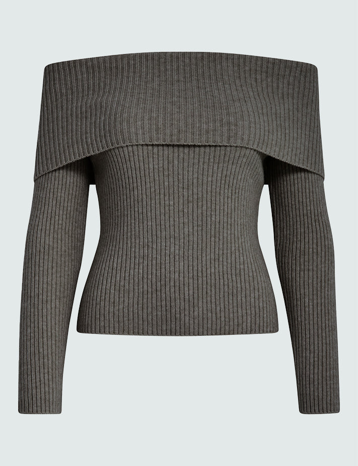Minus MSFame Pullover Pullover 148M Gunmetal Melange