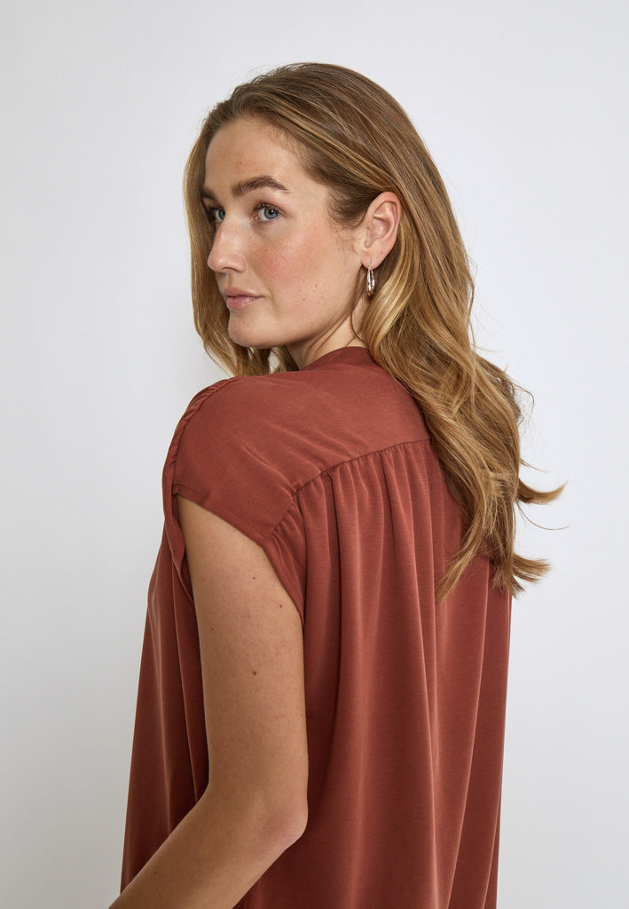 Minus MSFiba Modal T-Shirt T-Shirt 4800 Smoked Paprika