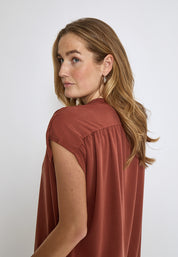 Minus MSFiba Modal T-Shirt T-Shirt 4800 Smoked Paprika