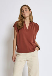 Minus MSFiba Modal T-Shirt T-Shirt 4800 Smoked Paprika