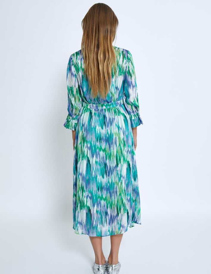 Minus MSFiline Midi Dress Kjoler 1429P Storm Print
