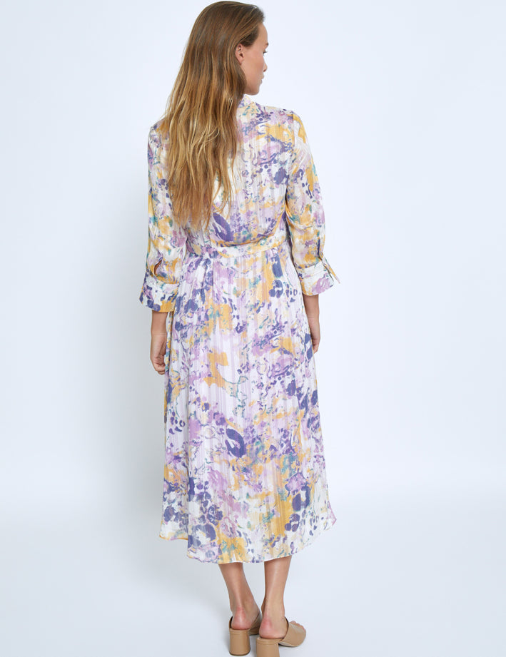 Minus MSFiline Midi Dress Kjoler 4239P Soft Lilac Print