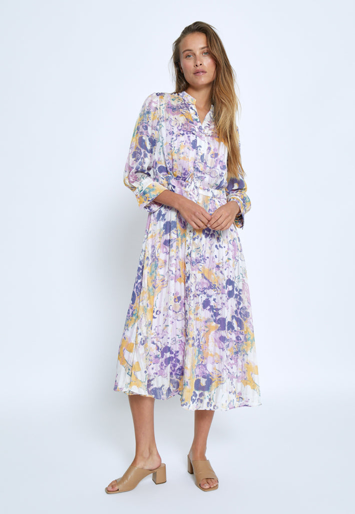 Minus MSFiline Midi Dress Kjoler 4239P Soft Lilac Print