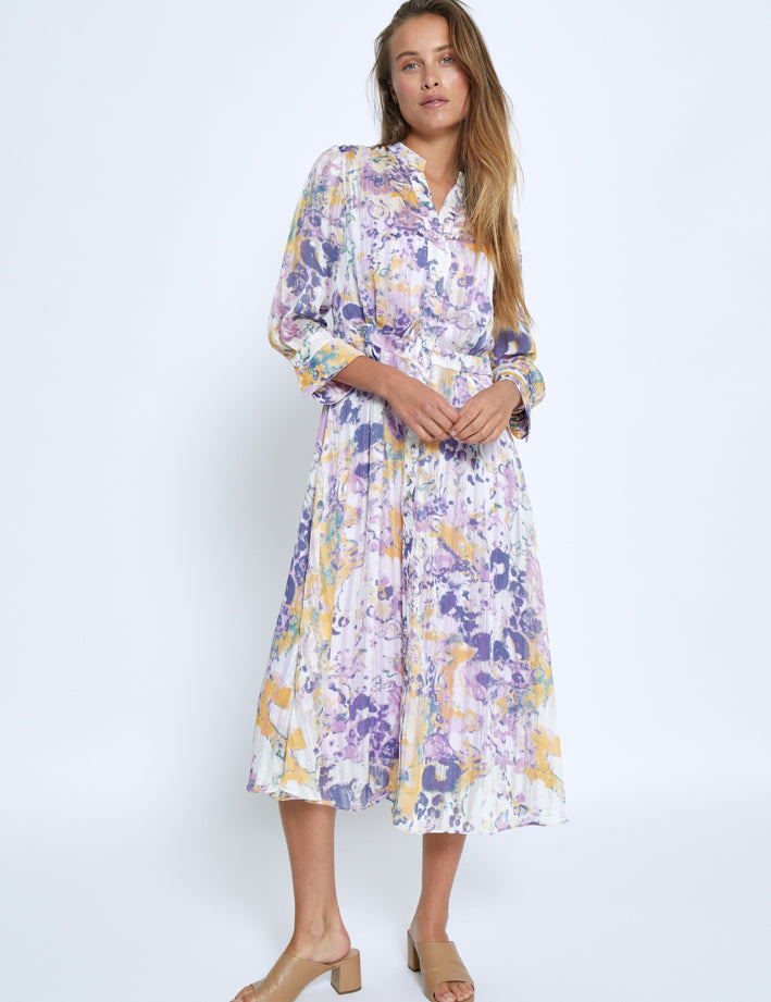Minus MSFiline Midi Dress Kjoler 4239P Soft Lilac Print
