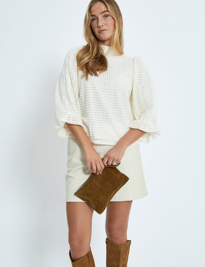 Minus MSFiora Bluse Bluser 0175 Light Birch