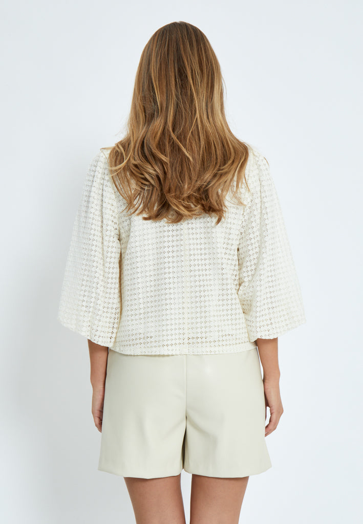 Minus MSFiora Bluse Bluser 0175 Light Birch