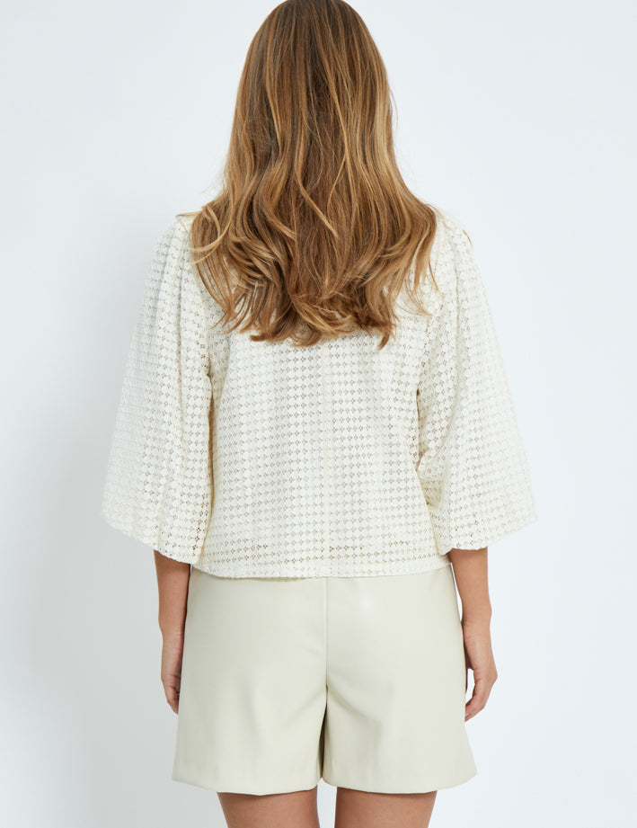 Minus MSFiora Bluse Bluser 0175 Light Birch