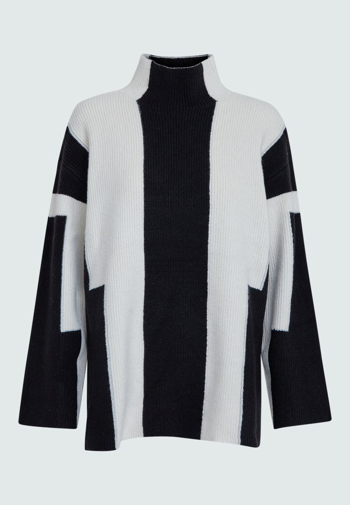 Minus MSGalia High Neck Knit Pullover Pullover Sort