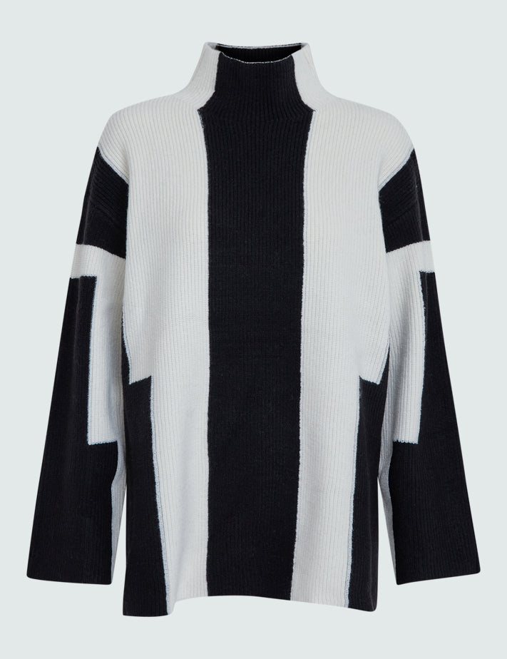 Minus MSGalia High Neck Knit Pullover Pullover Sort
