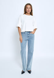 Minus MSGamma Cropped GOTS T-shirt T-Shirt 235 Cloud Dancer