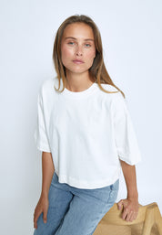 Minus MSGamma Cropped GOTS T-shirt T-Shirt 235 Cloud Dancer