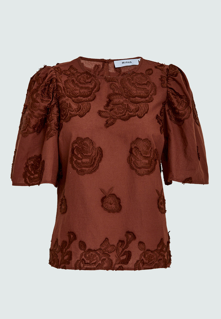 Minus MSGiana Blouse Bluser 4800 Smoked Paprika