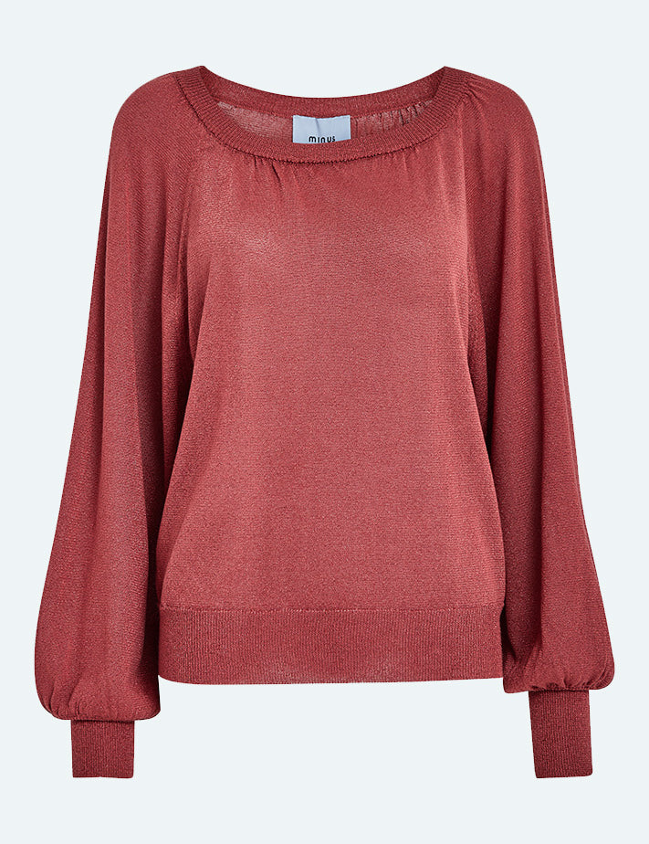 Minus MSHelna Pullover Pullover 6990MET Barn Red Met.