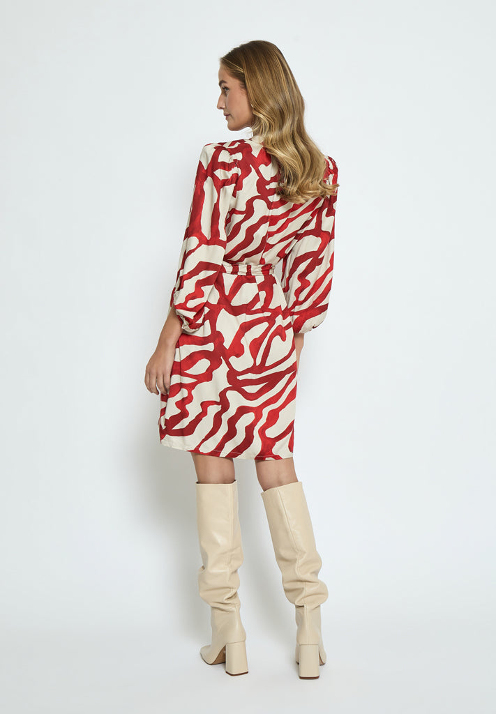 Minus MSJassie Kjole Kjoler 6990P Barn Red Print