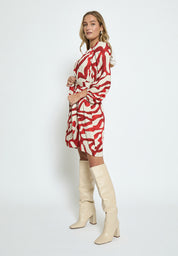 Minus MSJassie Kjole Kjoler 6990P Barn Red Print