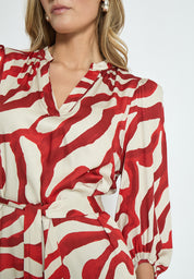 Minus MSJassie Kjole Kjoler 6990P Barn Red Print