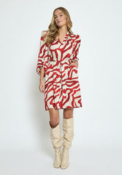 Minus MSJassie Kjole Kjoler 6990P Barn Red Print
