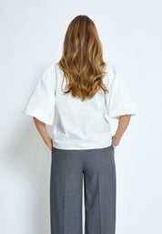 Minus MSJoa Short Sleeve Blouse Bluser 235 Cloud Dancer