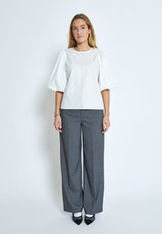 Minus MSJoa Short Sleeve Blouse Bluser 235 Cloud Dancer