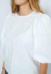 Minus MSJoa Short Sleeve Blouse Bluser 235 Cloud Dancer