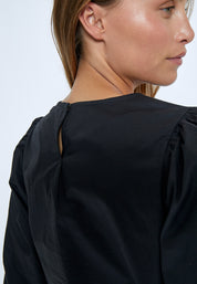 Minus MSJoa Short Sleeve Blouse Bluser Sort