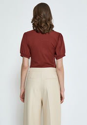 Minus MSJohanna T-shirt T-Shirt 5061 Madder Brown