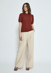 Minus MSJohanna T-shirt T-Shirt 5061 Madder Brown