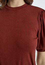 Minus MSJohanna T-shirt T-Shirt 5061 Madder Brown