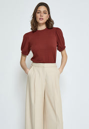 Minus MSJohanna T-shirt T-Shirt 5061 Madder Brown