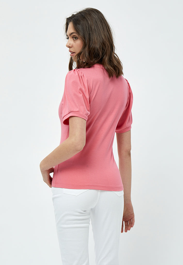 Minus MSJohanna T-shirt T-Shirt 6028 Pink Flamingo