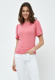 Minus MSJohanna T-shirt T-Shirt 6028 Pink Flamingo