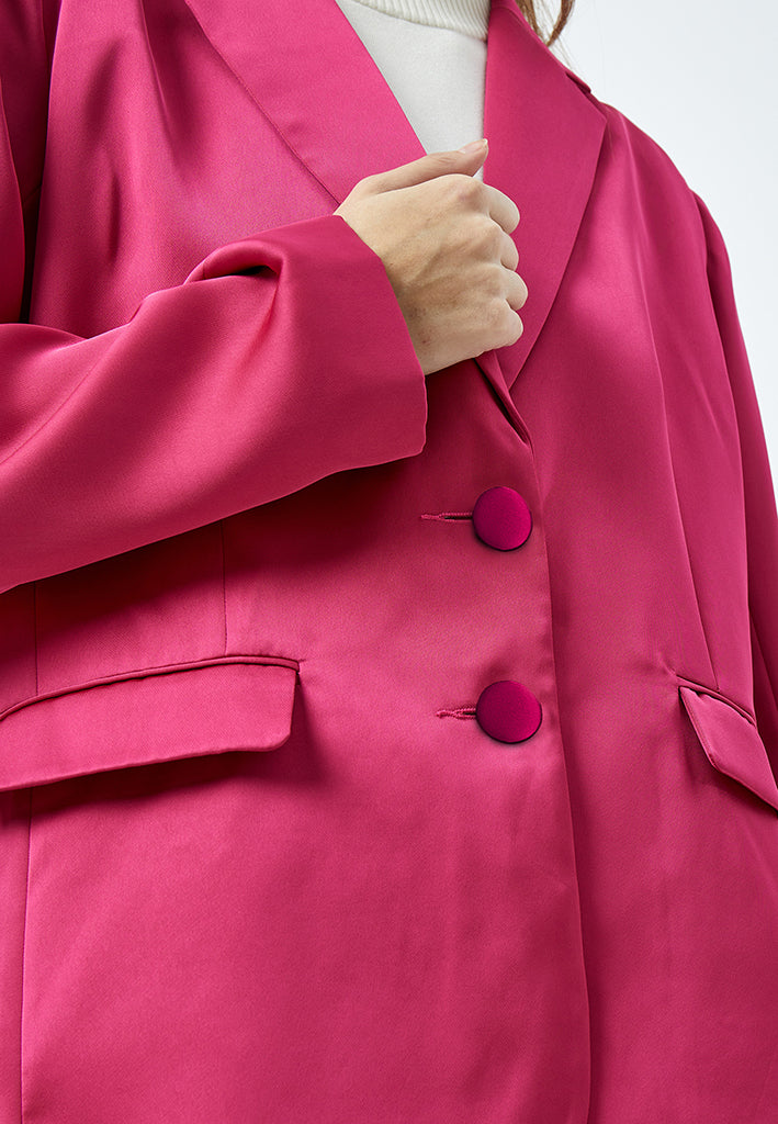 Minus MSJustina Sateen Blazer Blazer 7211 Super Pink