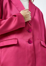 Minus MSJustina Sateen Blazer Blazer 7211 Super Pink