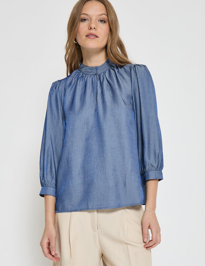 Minus MSKelsy Bluse Bluser 5270 Black Iris