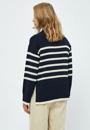 Minus MSLeonie Turtleneck Pullover 1550S NAVY STRIPE