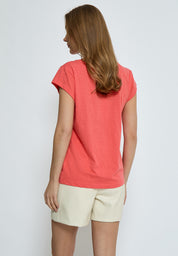 Minus MSLeti T-Shirt T-Shirt 4174 Hot Coral