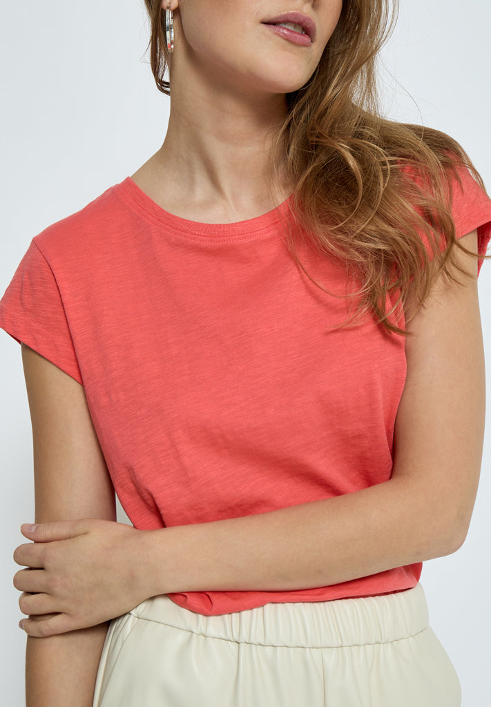 Minus MSLeti T-Shirt T-Shirt 4174 Hot Coral