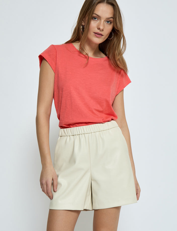 Minus MSLeti T-Shirt T-Shirt 4174 Hot Coral