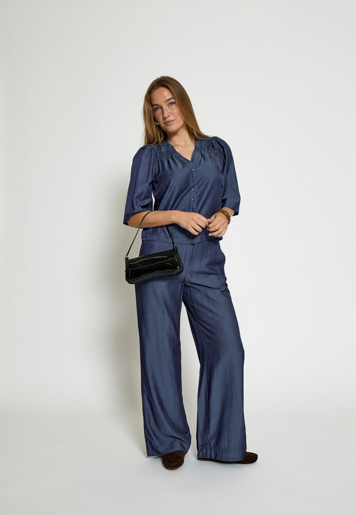 Minus MSLevana Shirt Skjorter 006 Dark Denim