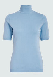 Minus MSLima Rullekrave Strik T-Shirt 1048 Ice Blue